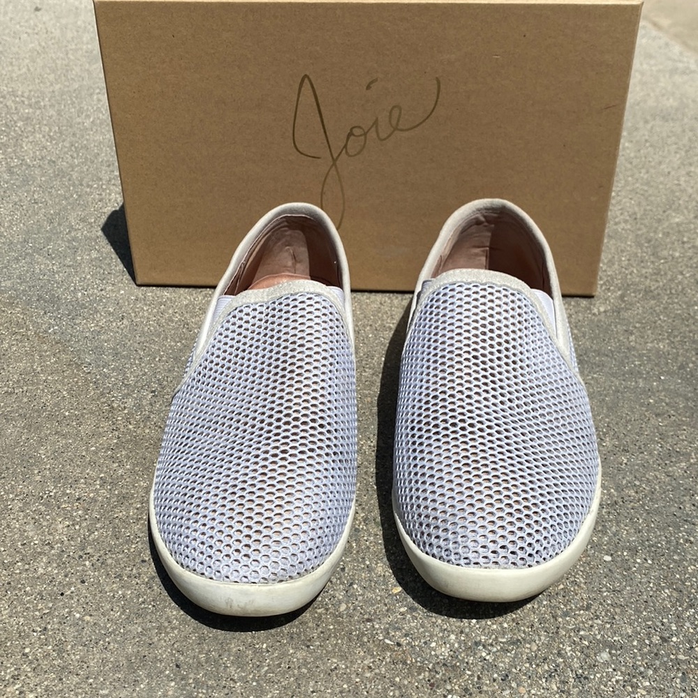 Joie white slip-ons, size 39.5